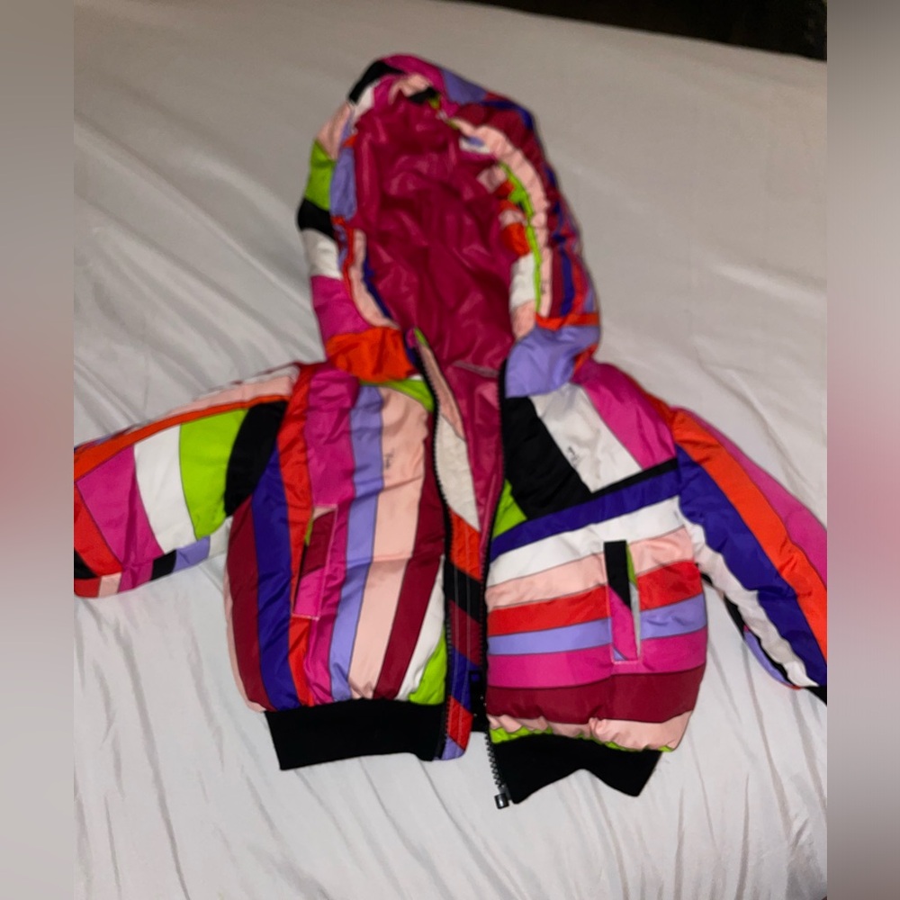 Emilio pucci baby IRIDE-PRINT PUFFER JACKET